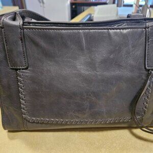 HOBO International gray leather handbag